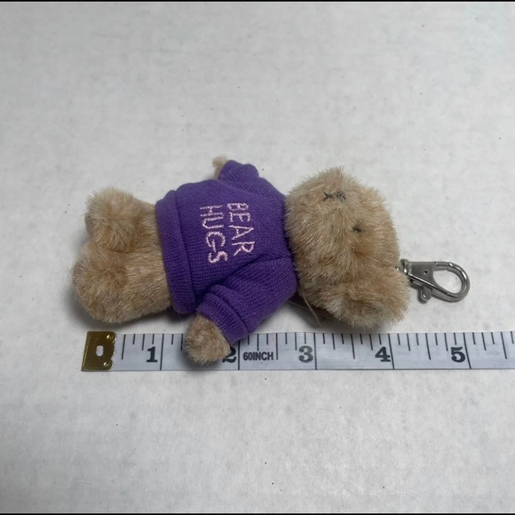 Vintage Retired Boyds Bear Mini Near Hugs plush bear 4” with key fob - Picture 11 of 11